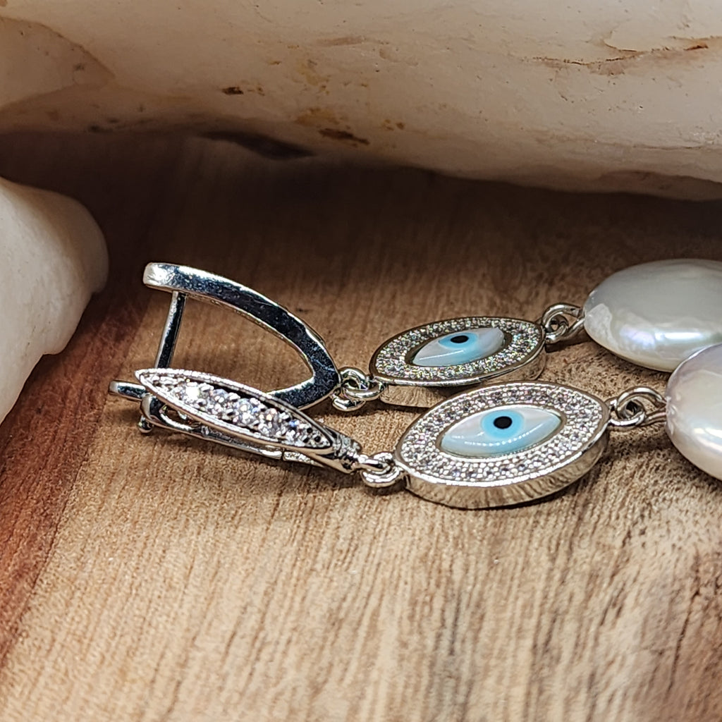 We See Each Other / Designer Jewelry Silver Earrings Natural Coin Pearls Hypoallergenic Jewelry Most Popular Jewelry Gift For Women