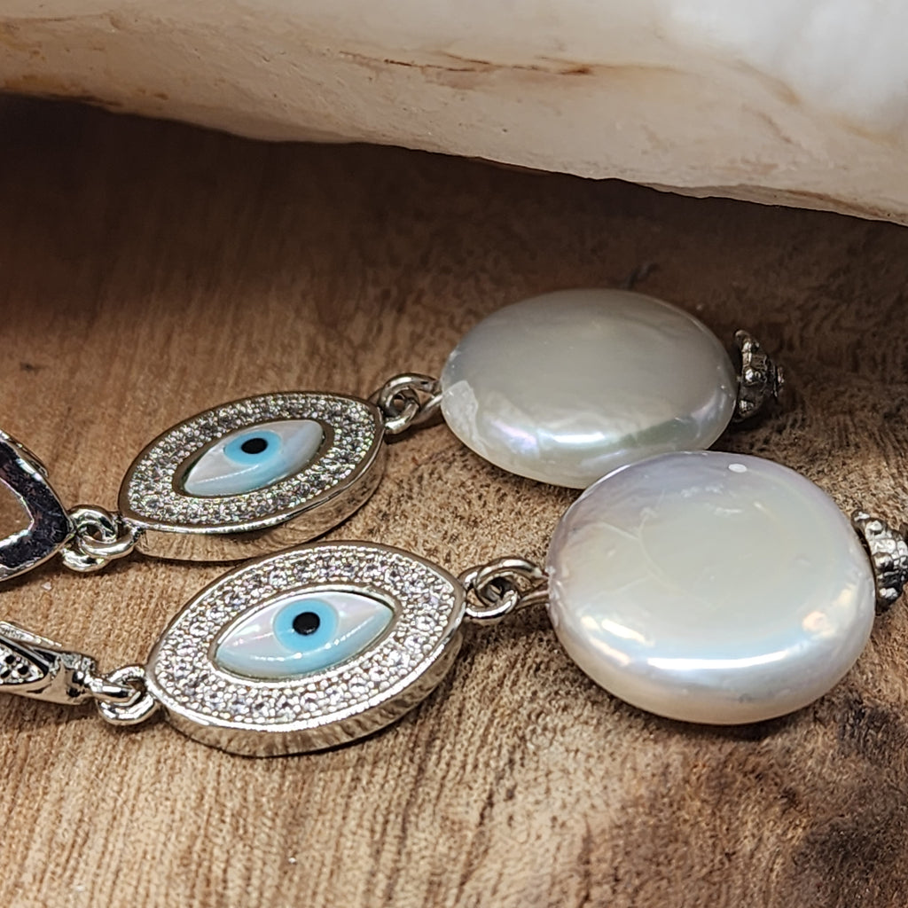 We See Each Other / Designer Jewelry Silver Earrings Natural Coin Pearls Hypoallergenic Jewelry Most Popular Jewelry Gift For Women