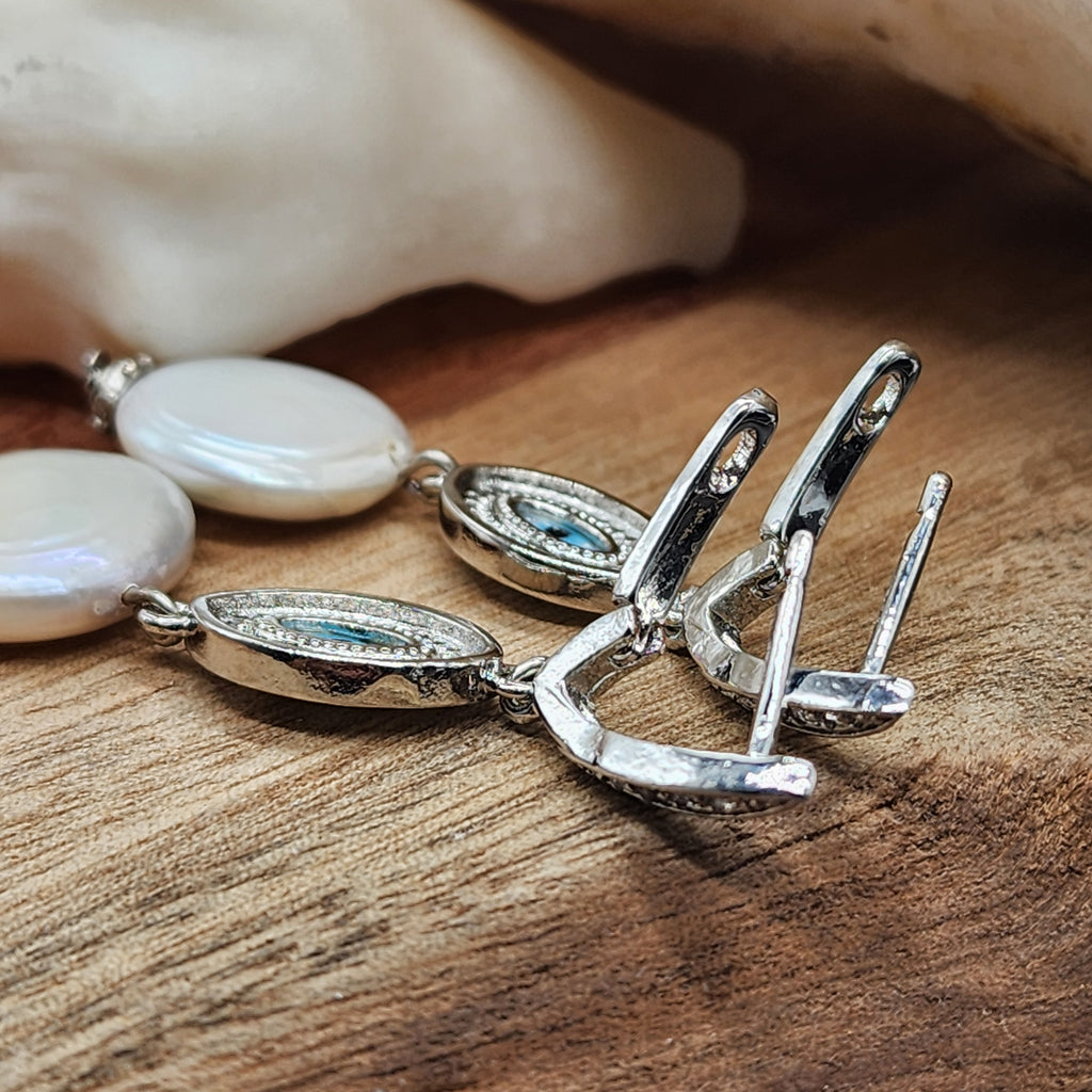 We See Each Other / Designer Jewelry Silver Earrings Natural Coin Pearls Hypoallergenic Jewelry Most Popular Jewelry Gift For Women