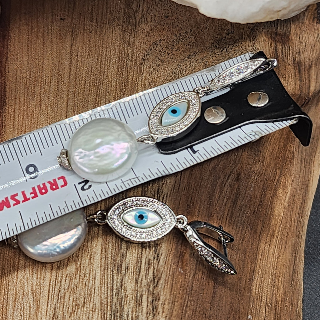 We See Each Other / Designer Jewelry Silver Earrings Natural Coin Pearls Hypoallergenic Jewelry Most Popular Jewelry Gift For Women