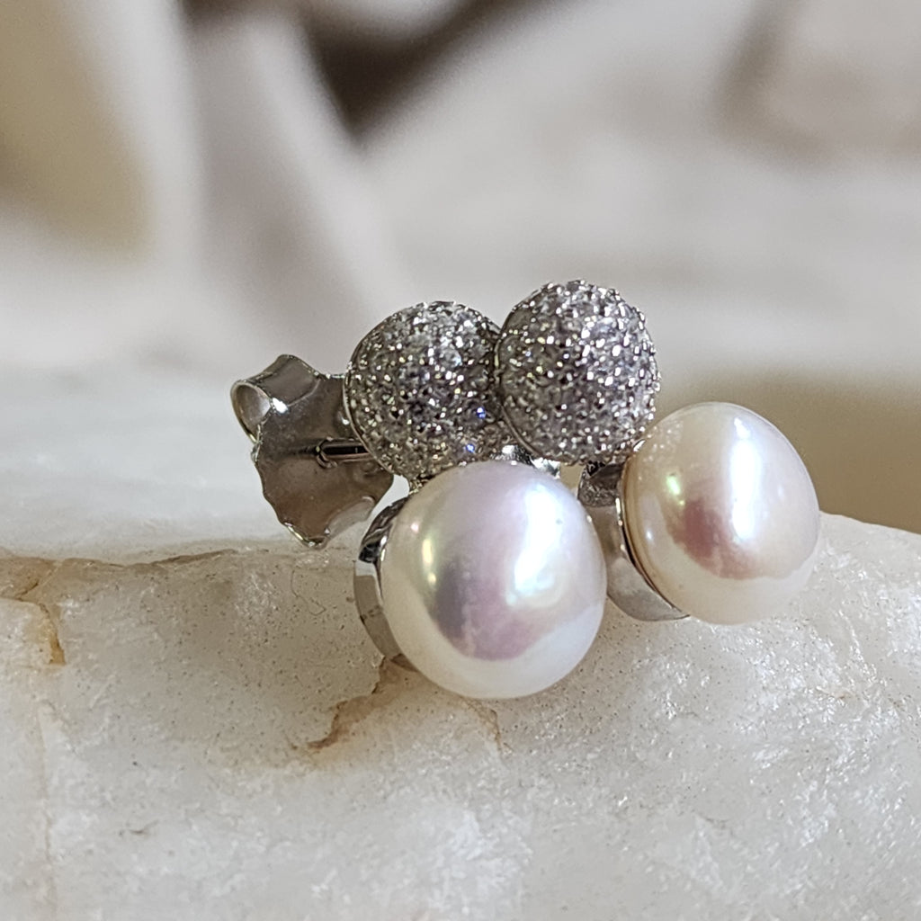 Who’s That Girl / Most Popular Jewelry Silver Gold Earrings Natural Pearls Studs Hypoallergenic Jewelry Gift For Women