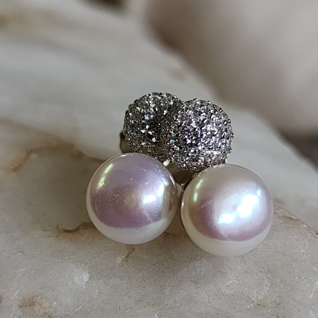 Who’s That Girl / Most Popular Jewelry Silver Gold Earrings Natural Pearls Studs Hypoallergenic Jewelry Gift For Women