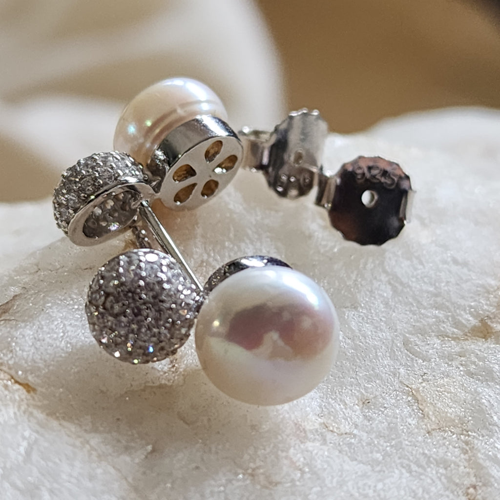 Who’s That Girl / Most Popular Jewelry Silver Gold Earrings Natural Pearls Studs Hypoallergenic Jewelry Gift For Women