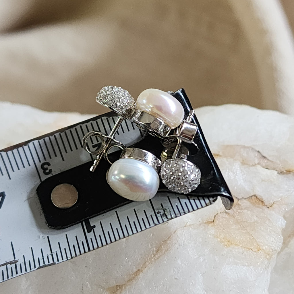 Who’s That Girl / Most Popular Jewelry Silver Gold Earrings Natural Pearls Studs Hypoallergenic Jewelry Gift For Women