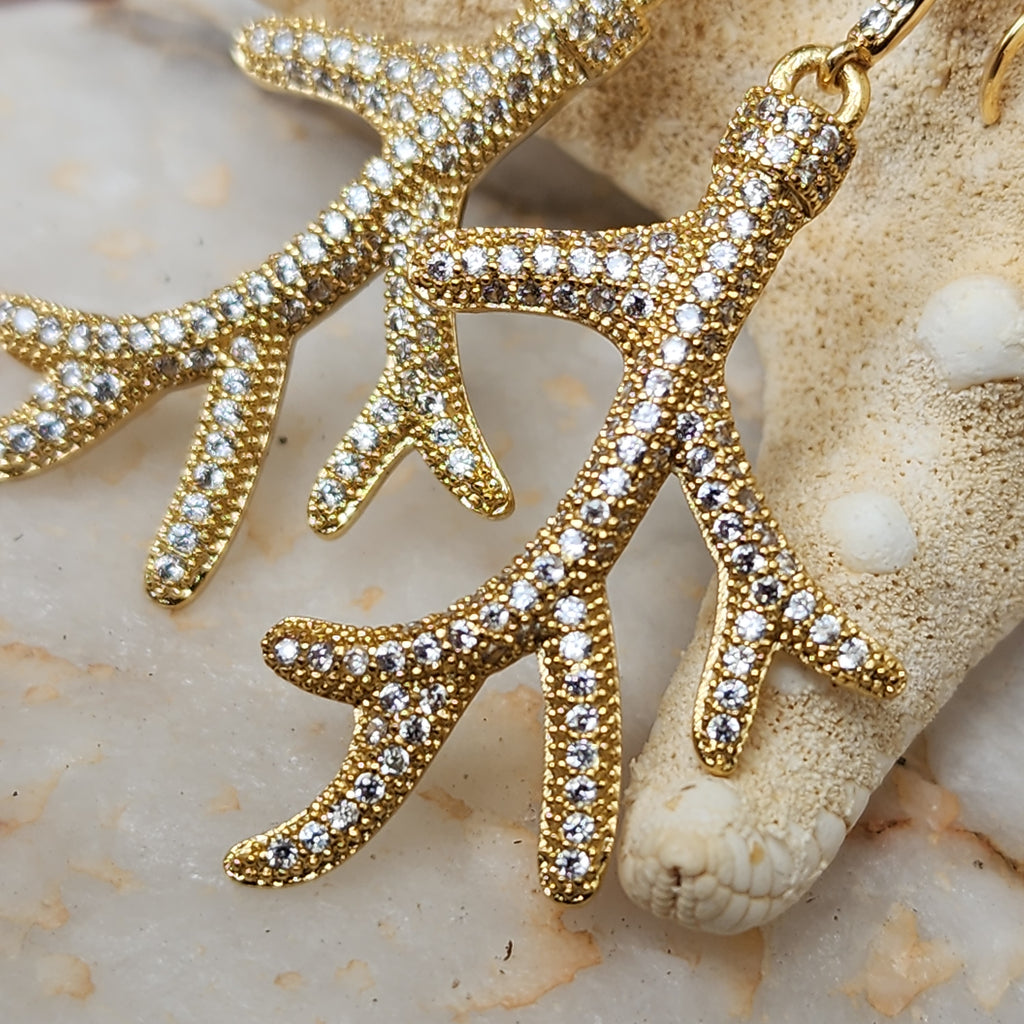 Reef / Most Popular Jewelry Silver Gold Earrings Natural Topaz Studs Hypoallergenic Earrings Gift For Women