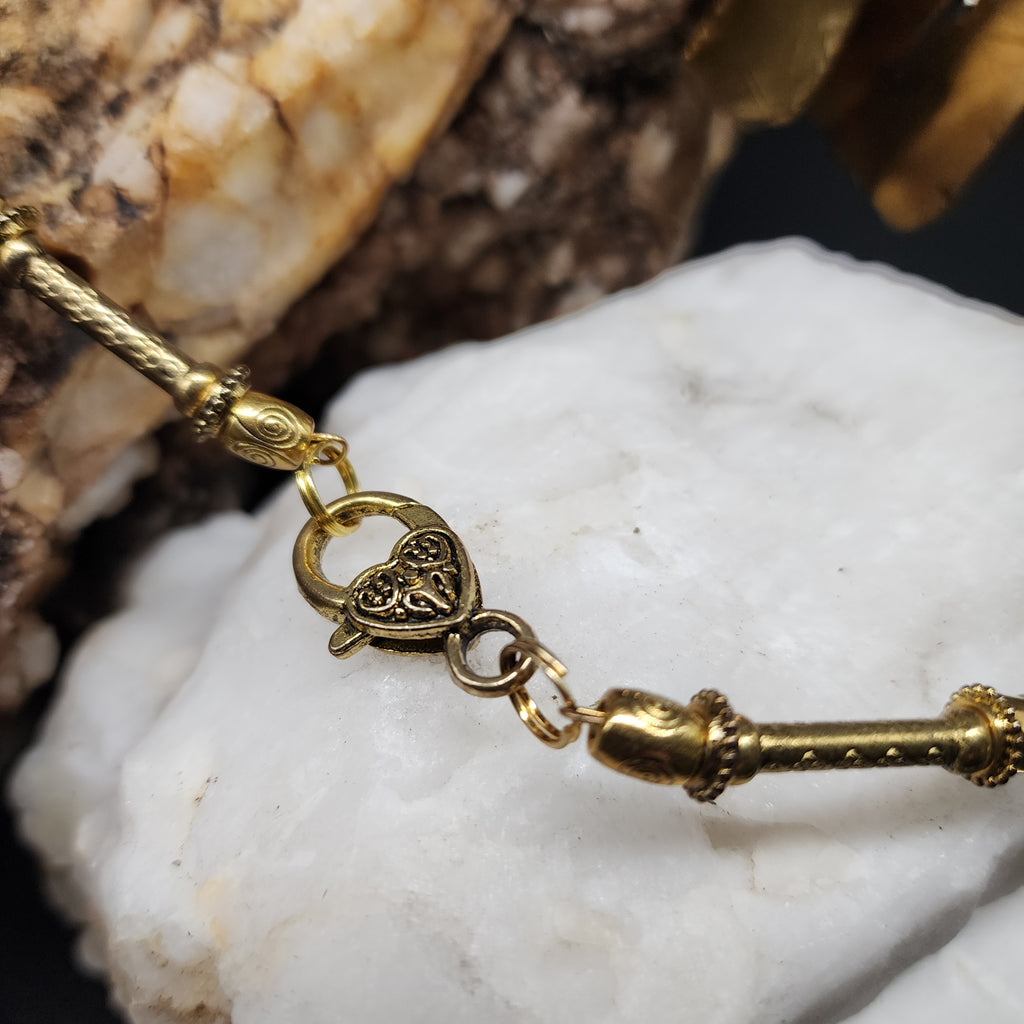 Maya Sun / Designer Jewelry Gold Necklace Artisan Exotic JewelryGold Pyrite Nuggets Necklace Crystal Necklace Gift for Momen