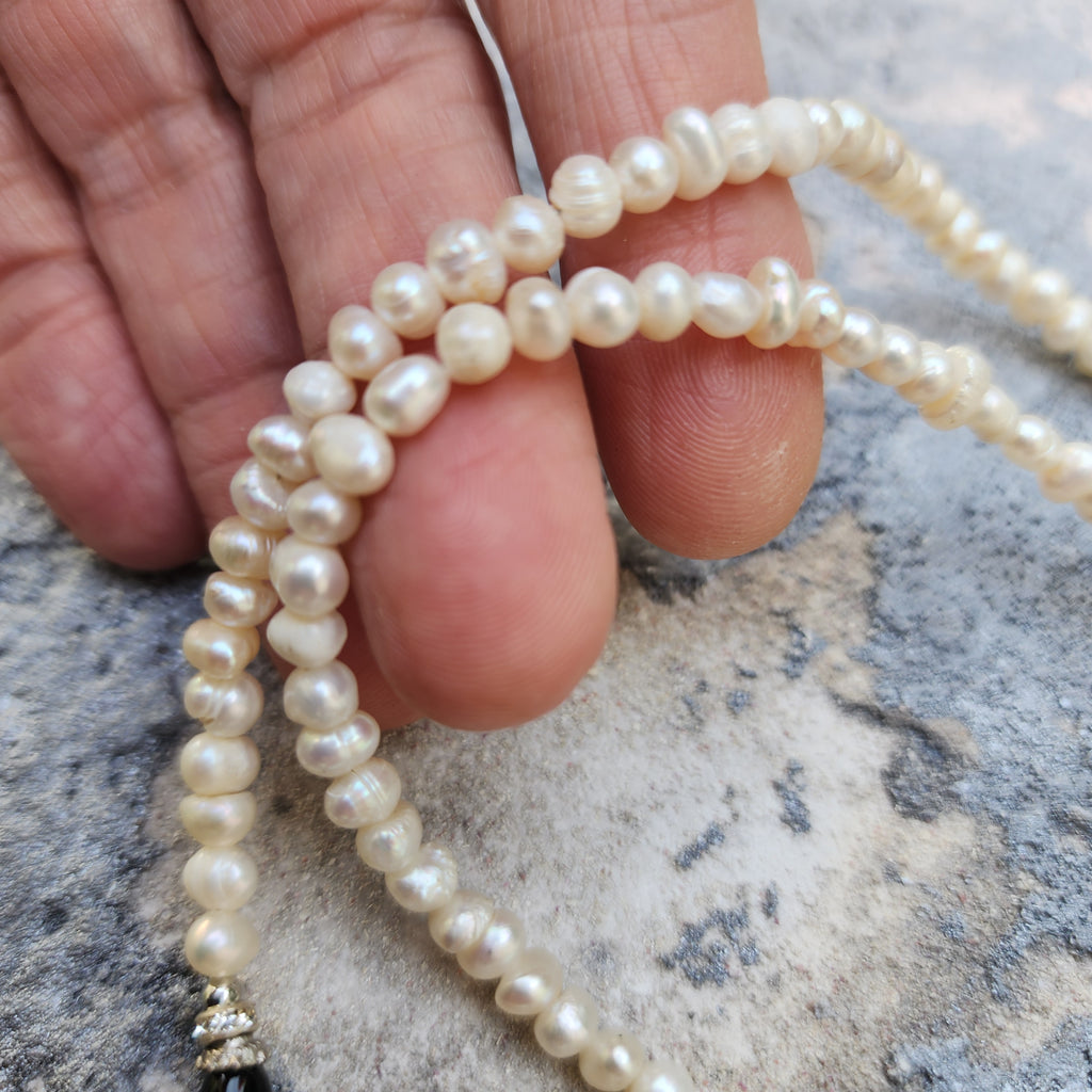 Winter Star / Boho Silver Necklace For Women Necklace Large Baroque Pearl Pendant Unique Pearls Jewelry Gift For Lady