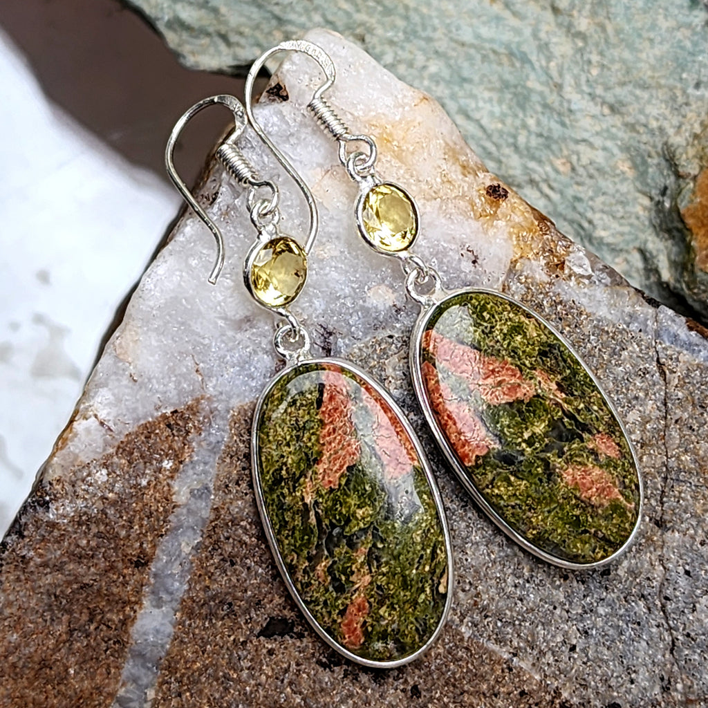 Desert Dreams / Silver Sterling 925 Earrings Natural Pearls Crystals Stone Hypoallergenic Jewelry Jewelry Gift For Women