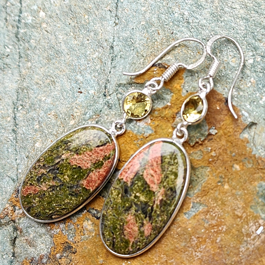 Desert Dreams / Silver Sterling 925 Earrings Natural Pearls Crystals Stone Hypoallergenic Jewelry Jewelry Gift For Women