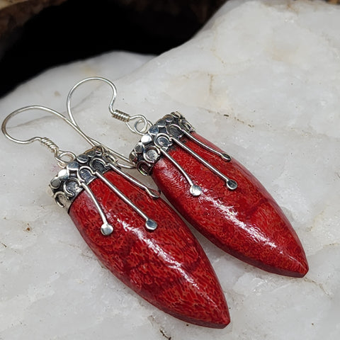 Nature / Designer Jewelry Raw Amber Stone Earrings Hypoallergenic Antique Gold Bronze with Natural Amber Gift for Momen