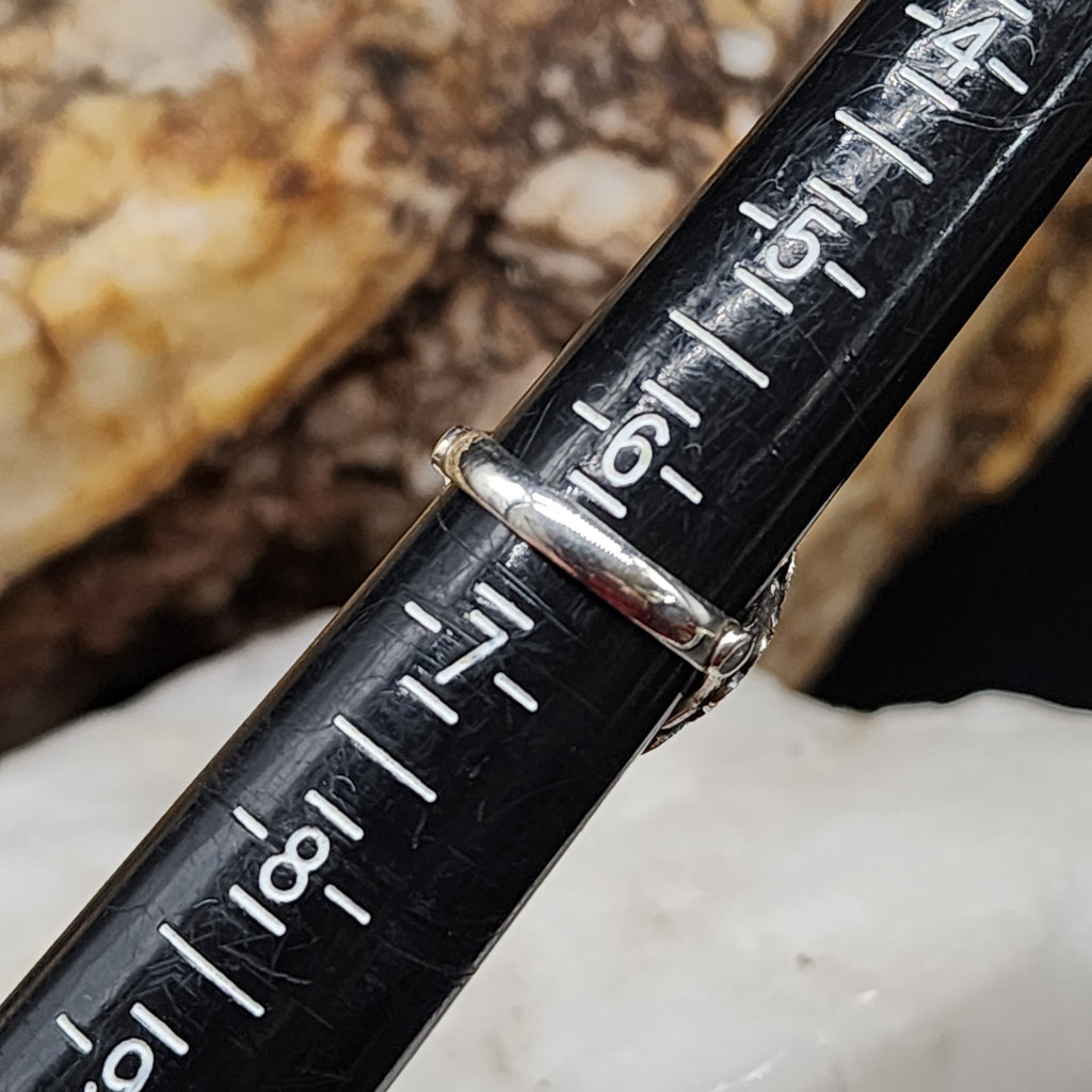 One Of The Girls / 6.3 / Designer Jewelry Natural Moonstone Stone Unique Ring Hypoallergenic Silver 925 Ring Gift for Momen