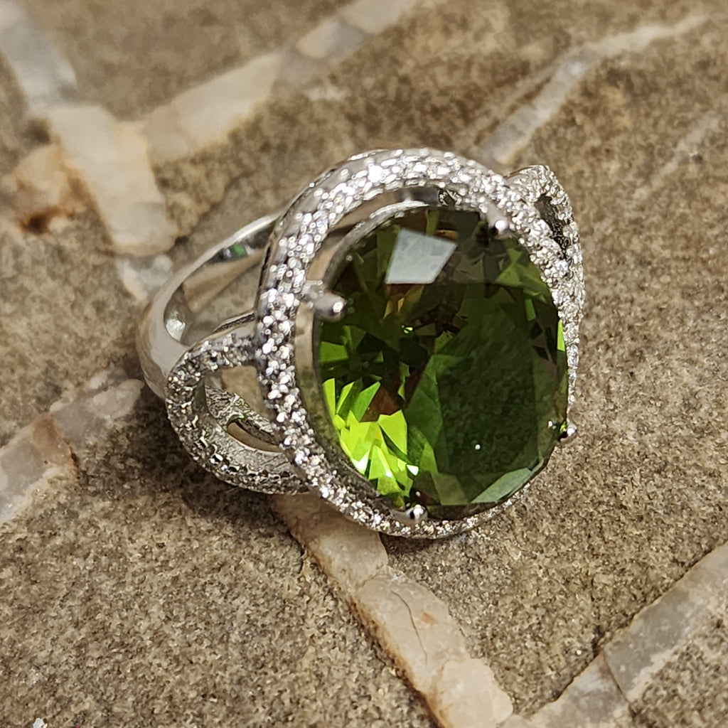 Monroe / 7.2 / Designer Jewelry Alexandrite Stone Unique Ring Hypoallergenic Silver 925 Ring Gift for Momen