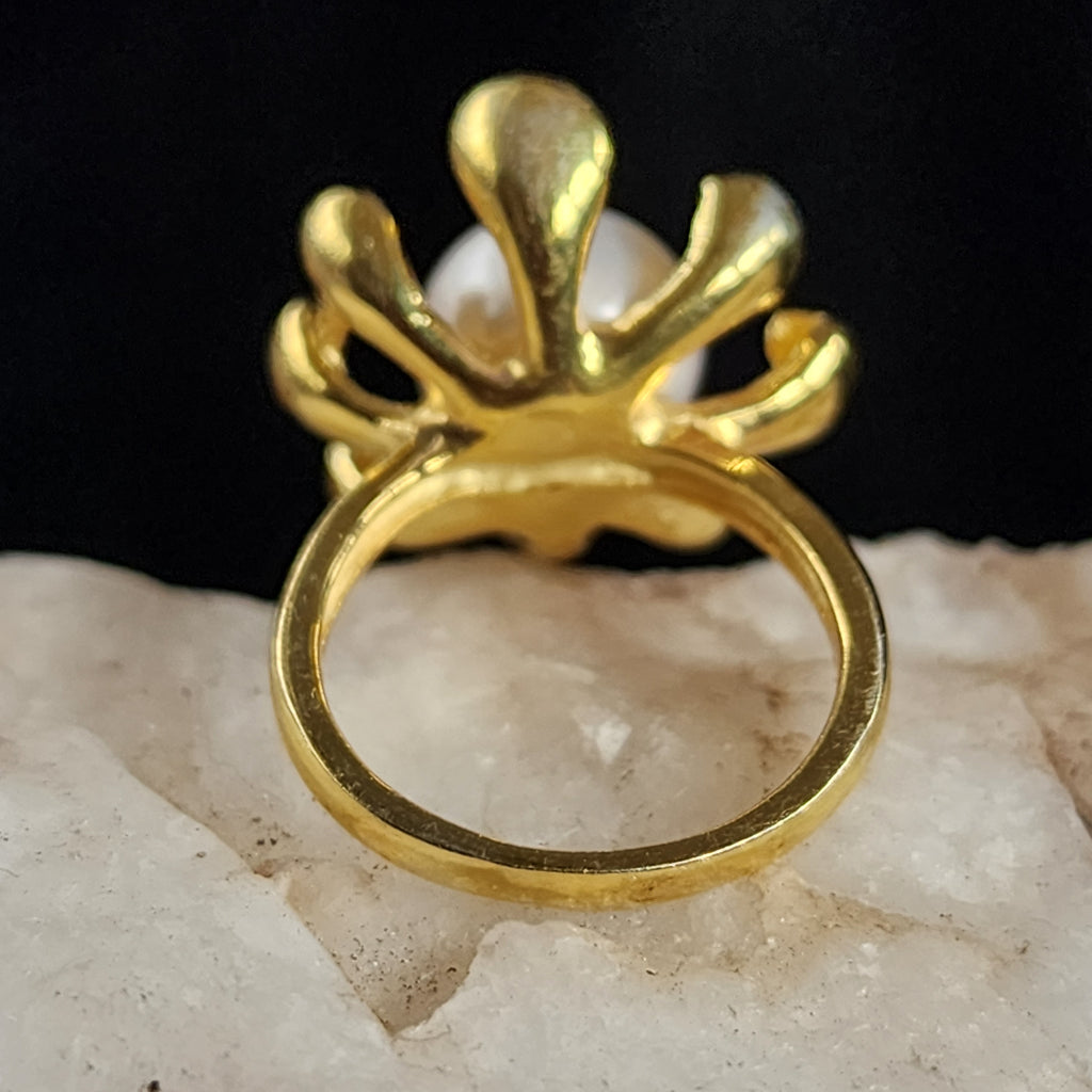 Look Into the Sun / 8 / Most Popular Jewelry Silver Gold Rings Natural Pearls Hypoallergenic Jewelry Gift For Women