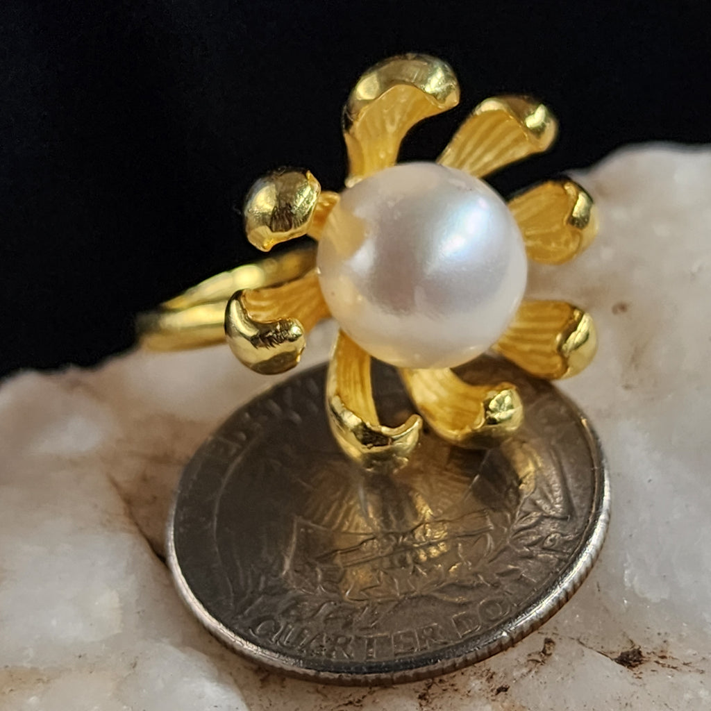Look Into the Sun / 8 / Most Popular Jewelry Silver Gold Rings Natural Pearls Hypoallergenic Jewelry Gift For Women