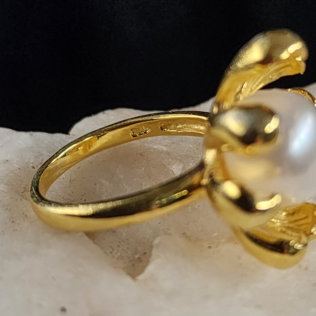 Look Into the Sun / 8 / Most Popular Jewelry Silver Gold Rings Natural Pearls Hypoallergenic Jewelry Gift For Women