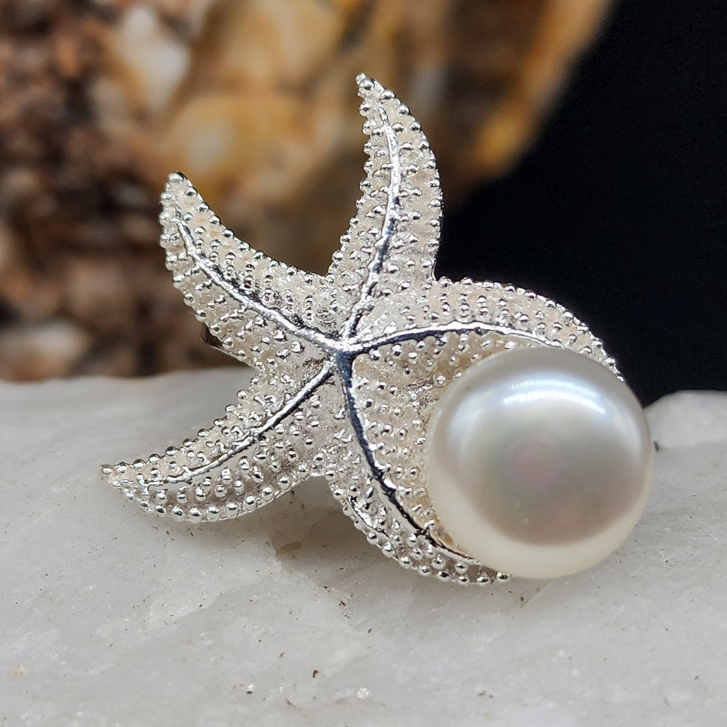Islander Treasure / 8 / Silver Ring Natural Pearls Stone Hypoallergenic Jewelry Most Popular Jewelry Gift For Women