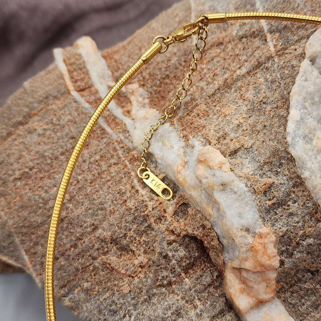 Grey Mist / Artisan Boho Necklace Designer Jewelry Vintage Gold Pendant Natural Agate Stone Simple Necklace Gift For Women