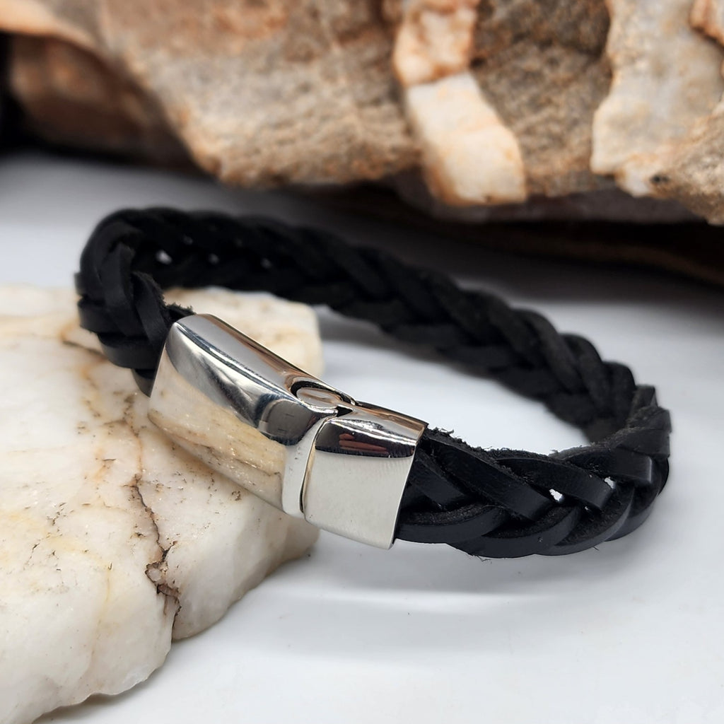 Foreigner / Leather Bracelet for Men Men's Size 9 Leather Men's Jewelry Gift For Man Accessory
