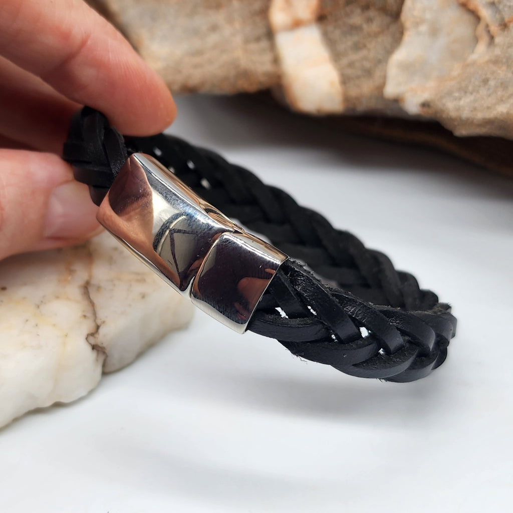 Foreigner / Leather Bracelet for Men Men's Size 9 Leather Men's Jewelry Gift For Man Accessory