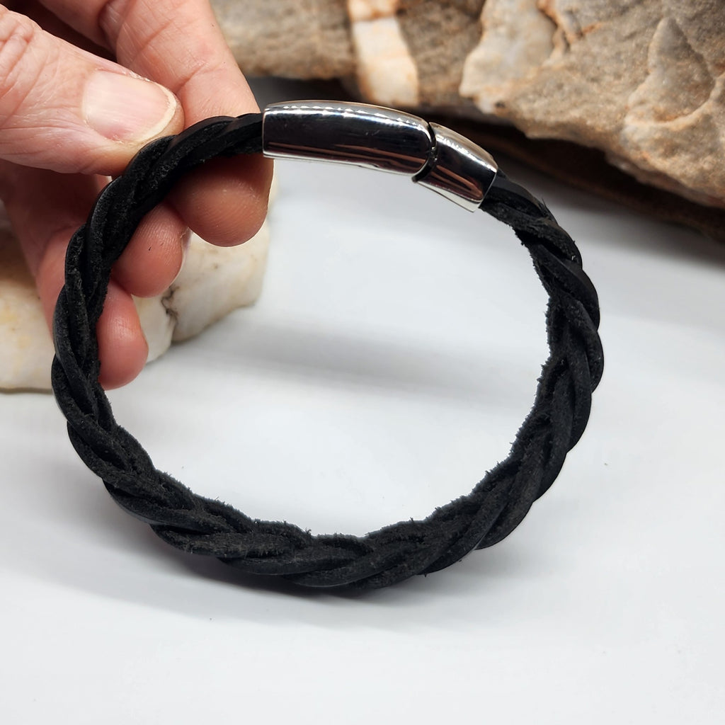 Foreigner / Leather Bracelet for Men Men's Size 9 Leather Men's Jewelry Gift For Man Accessory