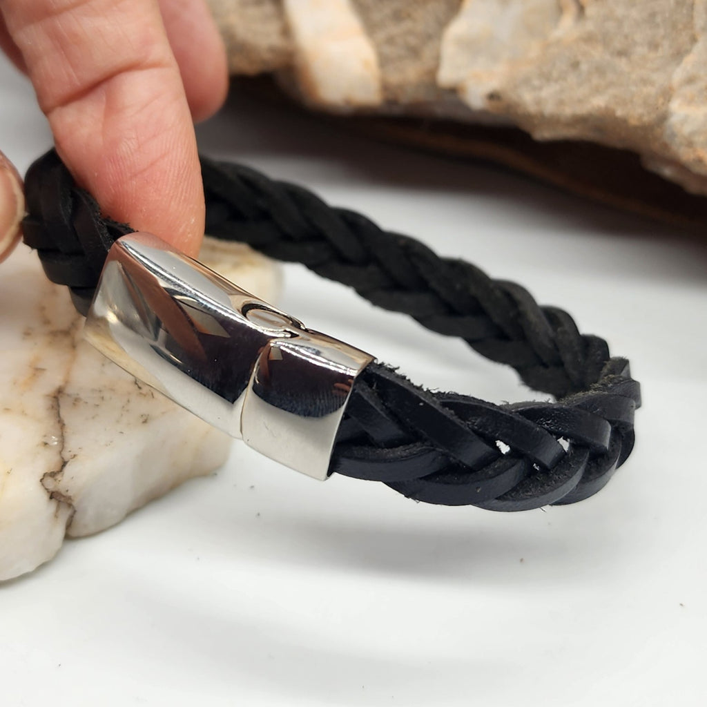 Foreigner / Leather Bracelet for Men Men's Size 9 Leather Men's Jewelry Gift For Man Accessory