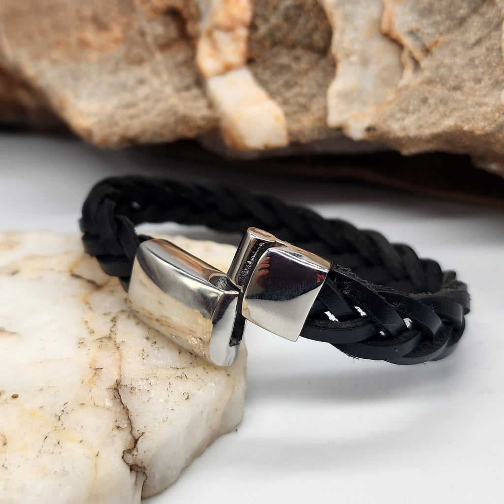 Foreigner / Leather Bracelet for Men Men's Size 9 Leather Men's Jewelry Gift For Man Accessory