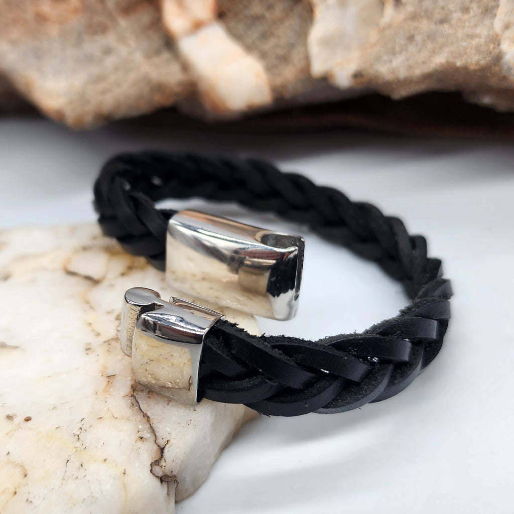 Foreigner / Leather Bracelet for Men Men's Size 9 Leather Men's Jewelry Gift For Man Accessory