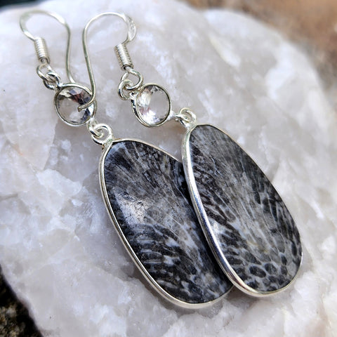 Nature / Designer Jewelry Raw Amber Stone Earrings Hypoallergenic Antique Gold Bronze with Natural Amber Gift for Momen