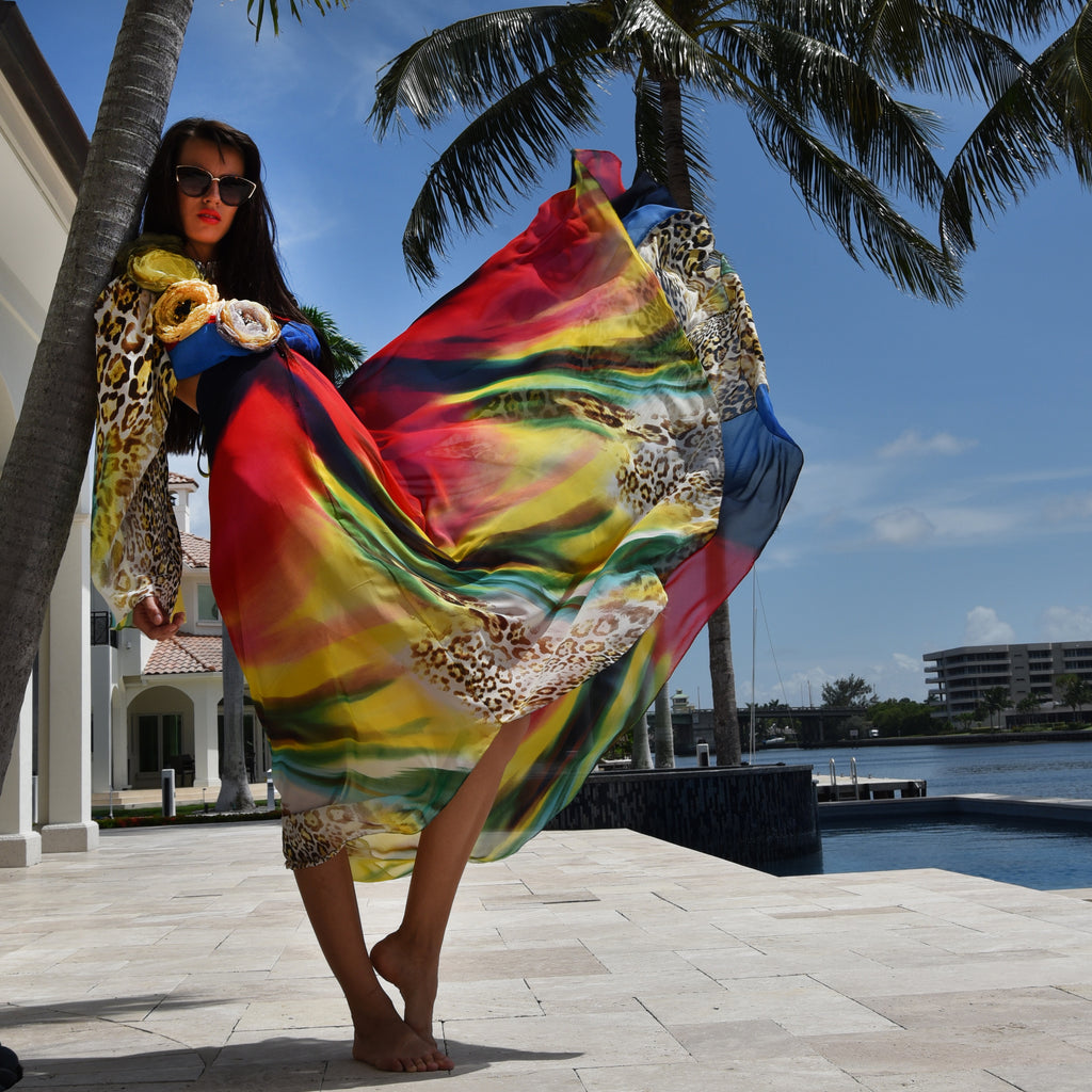 MAKE ME YOURS / Designer Maxi Dress Boho Luxury Resort Wear Fabric Dress Artisan Concept Clothing Unique Upcycled Couture