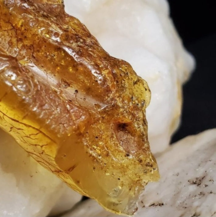 Bohemian Lover / Designer Jewelry Raw Amber Nugget Pendant Hypoallergenic Surgical Steel Necklace Natural Amber Gift for Momen