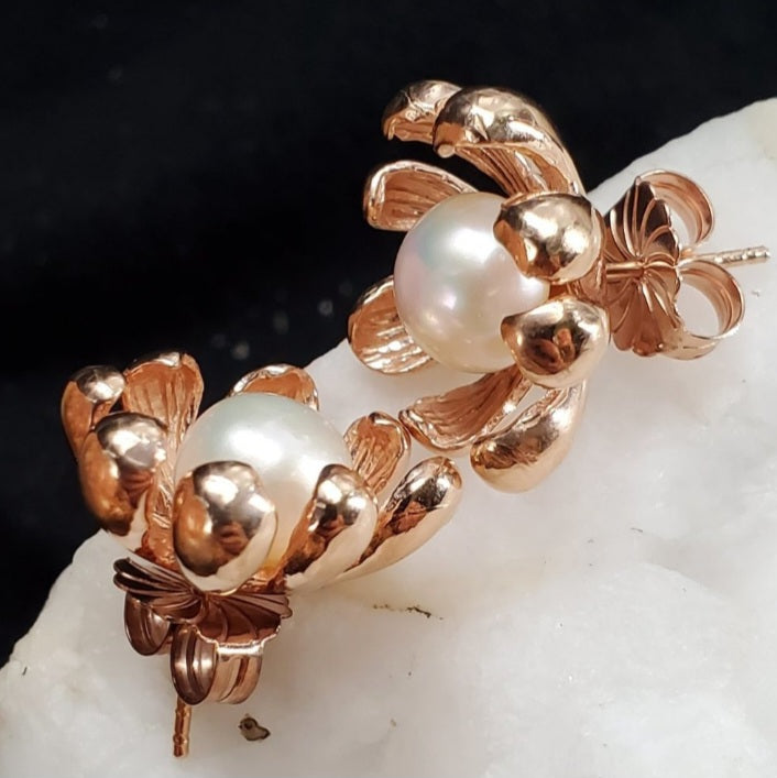 Seasons Of The Sea / Most Popular Jewelry Silver Gold Earrings Natural Pearls Studs Hypoallergenic Earrings Gift For Women