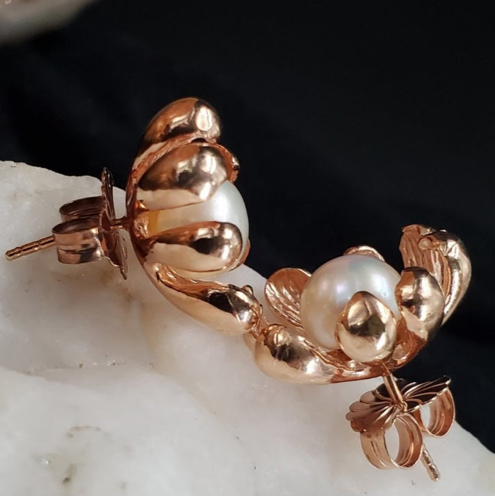 Seasons Of The Sea / Most Popular Jewelry Silver Gold Earrings Natural Pearls Studs Hypoallergenic Earrings Gift For Women