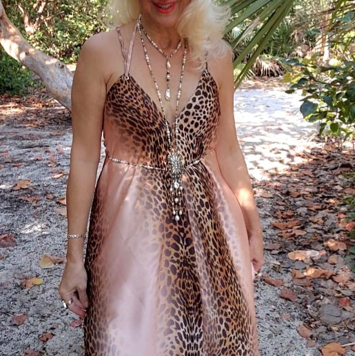 Endless Love / Designer Body Chain Necklace Silver Necklace For Women Large Baroque Pearl Pendant Unique Jewelry Gift For Lady