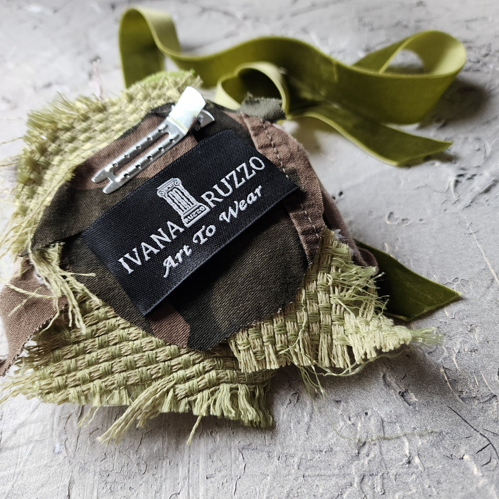 Botany Wild / Designer Necklace Antique Jabot Vintage Lace Jabot Tie Upcycled Vintage Cotton Bow Jabot Upcycled Velvet Tie