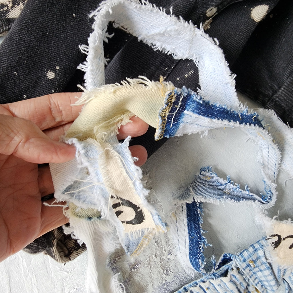 Petit Château / Boho Jabot Victorian Edwardian Bow Tie Upcycled Antique Lace European Cotton Recycled Concept Store