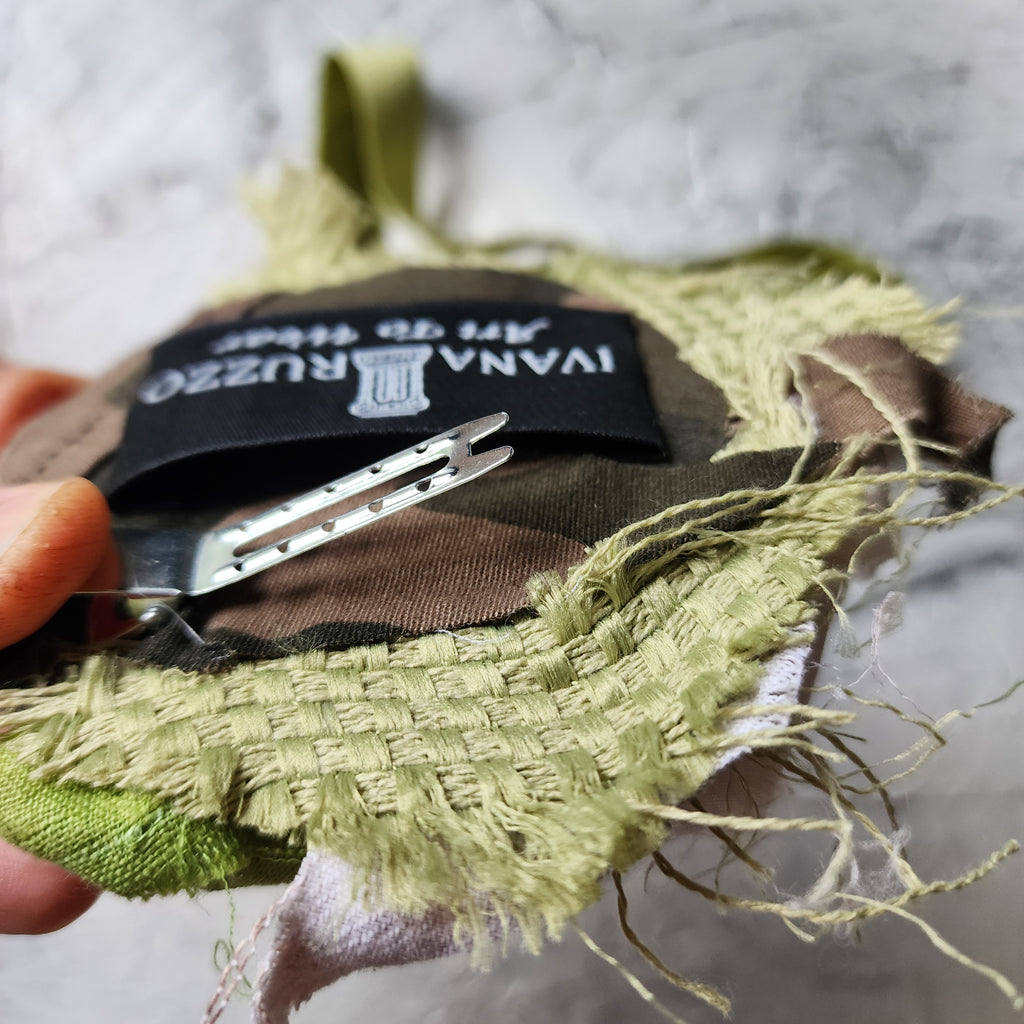 Botany Wild / Designer Necklace Antique Jabot Vintage Lace Jabot Tie Upcycled Vintage Cotton Bow Jabot Upcycled Velvet Tie