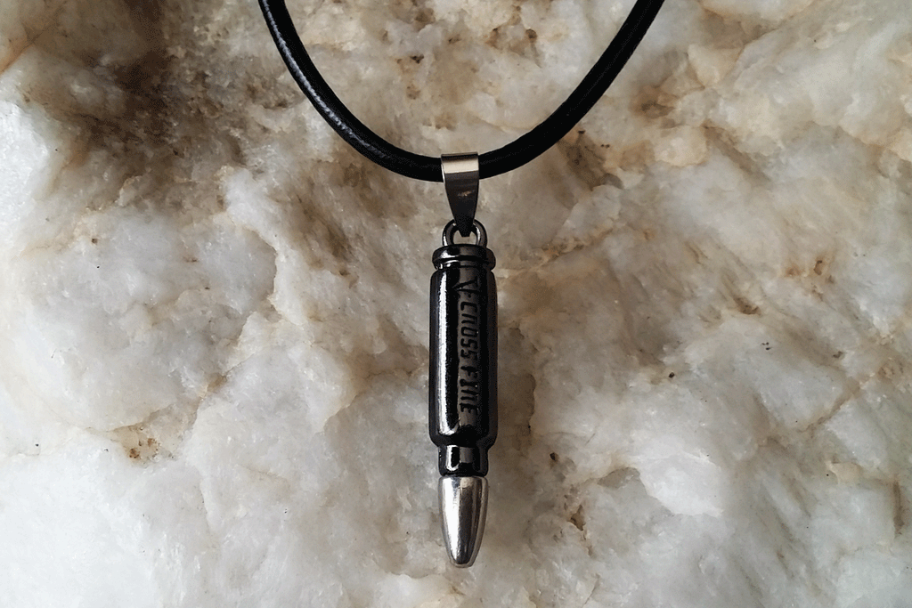 Steel Man / Necklace for Men Men's Leather Necklace Men's Jewelry Gift Men Accessory