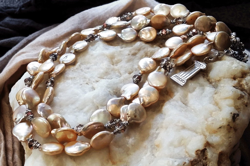 Lady X / Designer Jewelry Silver Necklace Natural Baroque Pearls Hypoallergenic Jewelry Most Popular Jewelry Gift For Women