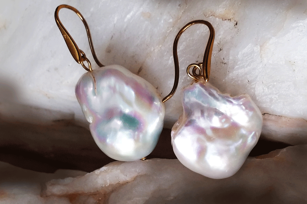 Femina / Designer Jewelry Gold Earrings Natural Baroque Pearls Hypoallergenic Jewelry Most Popular Jewelry Gift For Women