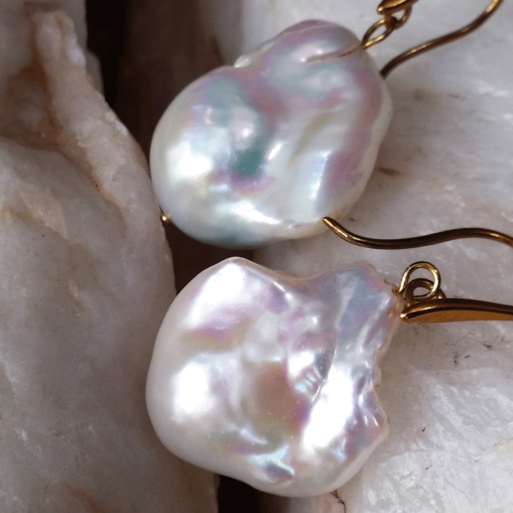 Femina / Designer Jewelry Gold Earrings Natural Baroque Pearls Hypoallergenic Jewelry Most Popular Jewelry Gift For Women