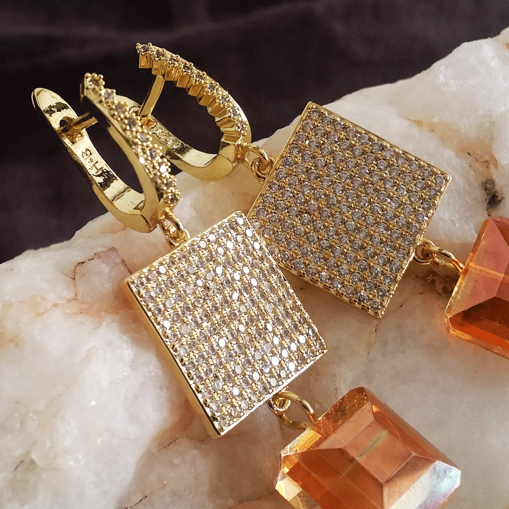 100 Degrees Of Shine / Designer Jewelry Gold Earrings Natural Pearls Hypoallergenic Jewelry Most Popular Jewelry Gift For Women