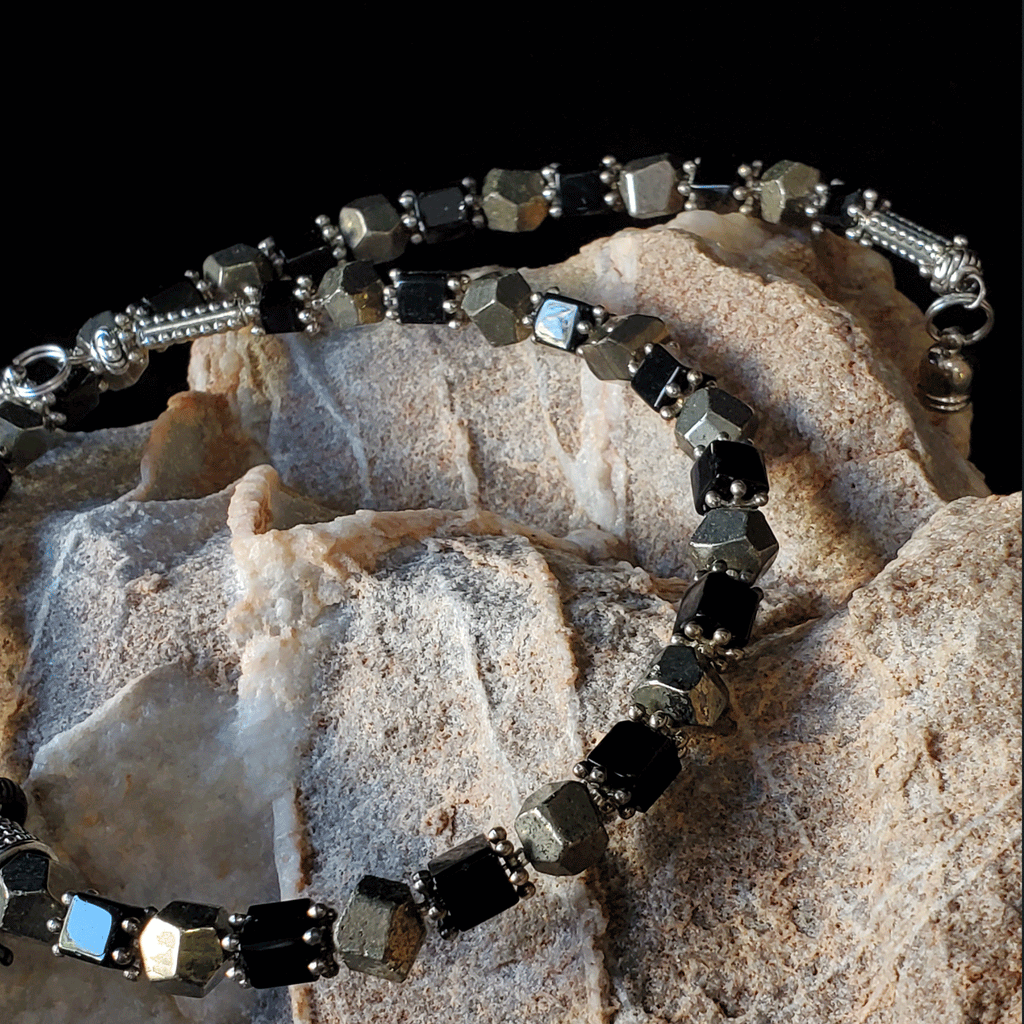 Mohave / Bohemian Mens Necklace Natural Stones Scorpio Chocker Massive Man necklace