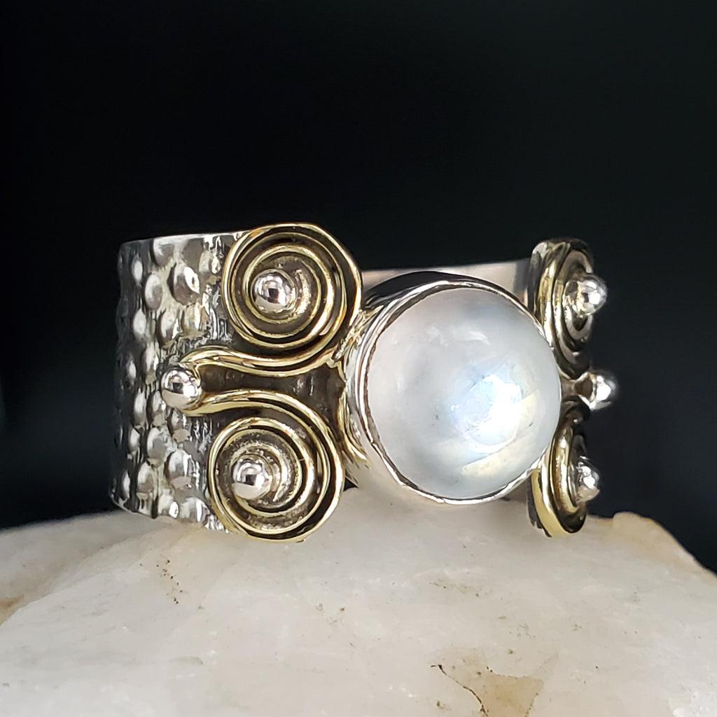 Happy Day / 9 / Silver Gold Ring Natural Pearls Stone Hypoallergenic Jewelry Most Popular Jewelry Gift For Women