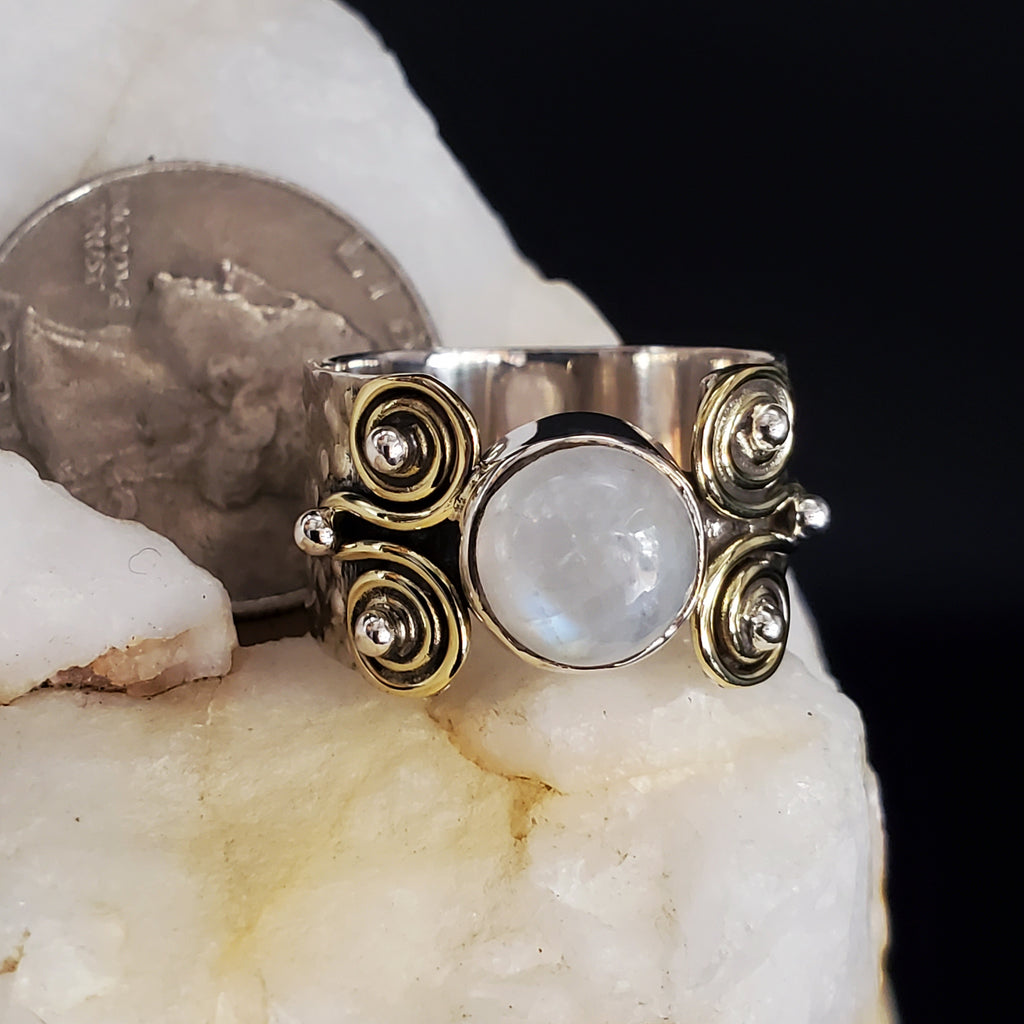 Happy Day / 9 / Silver Gold Ring Natural Pearls Stone Hypoallergenic Jewelry Most Popular Jewelry Gift For Women