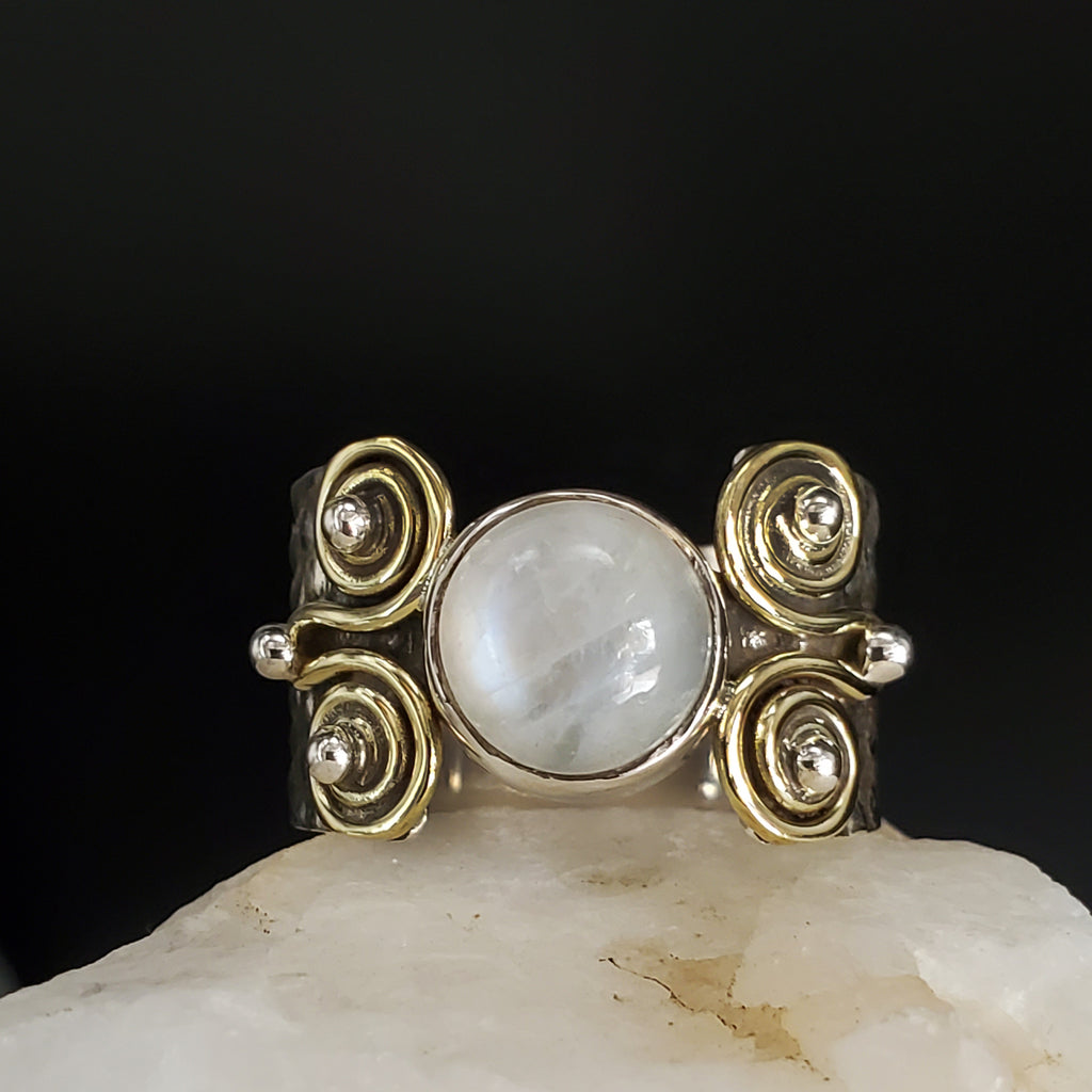 Happy Day / 9 / Silver Gold Ring Natural Pearls Stone Hypoallergenic Jewelry Most Popular Jewelry Gift For Women