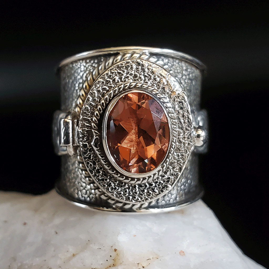 Daily Beast / 7.5 / Designer Jewelry AlexandriteStone Unique Ring Hypoallergenic Silver 925 Ring Gift for Momen