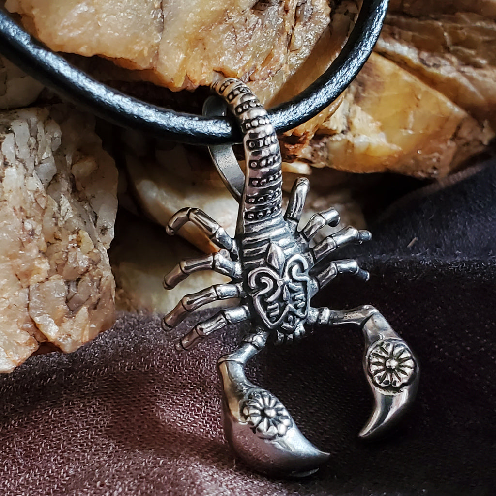 Sierra / Mens Necklace Gemstone Ancient Aliens Jewelry Tsoukalos Boho Silver