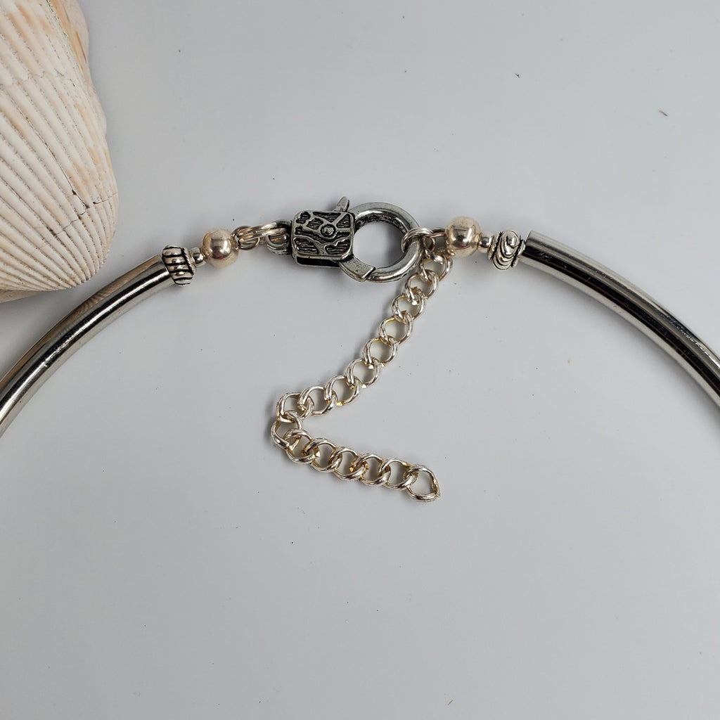 OCEAN QUEEN / Designer Jewelry Large Ocean Shell Necklace Shell Mother Of Pearl Stone Necklace Boho Big Seashell Necklace