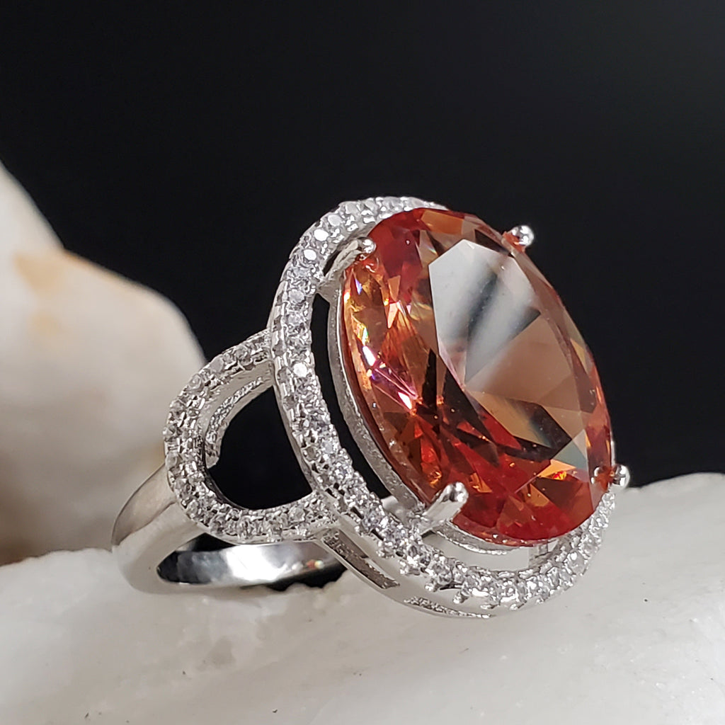 Monroe / 7.2 / Designer Jewelry Alexandrite Stone Unique Ring Hypoallergenic Silver 925 Ring Gift for Momen