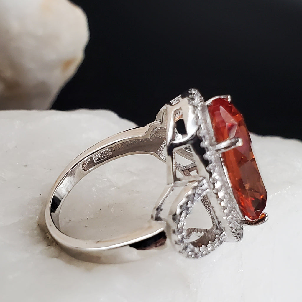 Monroe / 7.2 / Designer Jewelry Alexandrite Stone Unique Ring Hypoallergenic Silver 925 Ring Gift for Momen